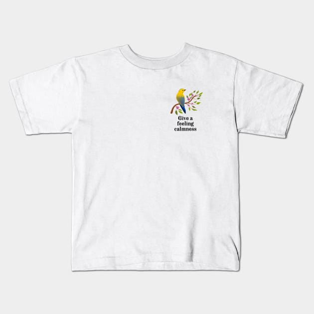 Give a feeling calmness Kids T-Shirt by evkoshop